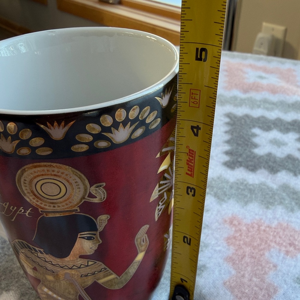 Made in Egypt Egyptian Themed Red and Gold mug 8oz capacity - Picture 8 of 9